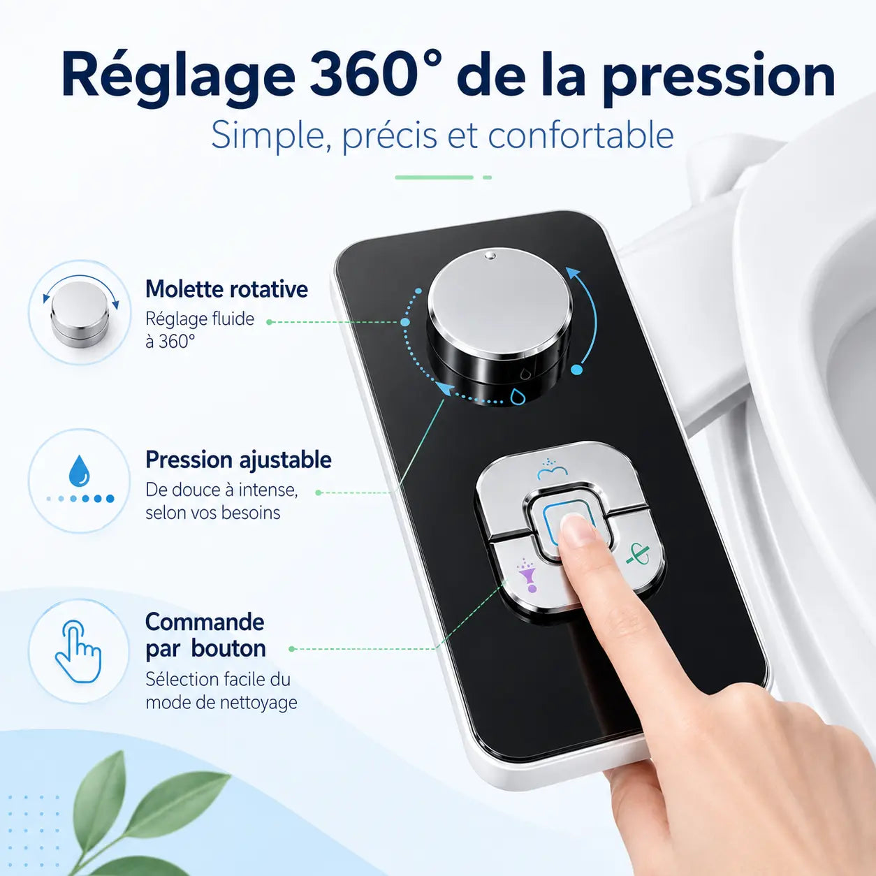 FreshWC™ — Kit bidet WC sans électricité
