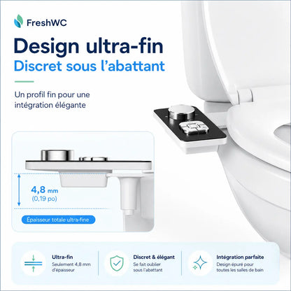 FreshWC™ — Kit bidet WC sans électricité